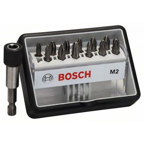 BOSCH 12+1 Bit-Set Robust Line, M Extra-Hart 2607002564