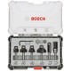 BOSCH Accessories Rand- und Kantenfräser-Set, 6-mm-Schaft, 6-teilig 2607017468