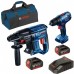 BOSCH GSR 180-Li Aku Bohrschrauber + GBH 180-Li Aku Bohrhammer 06019F8102