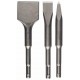 Bosch Kurzmeißel-Set SDS-plus, 3-teilig, 140, 140 x 20,140 x 40 mm