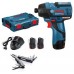 BOSCH GDR 12V-110 Professional Akku-Schlagschrauber + Swiss Peak 06019E0005