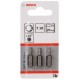 BOSCH Schrauber­bit Extra-Hart, T10, 25 mm, 3er-Pack 2607001604