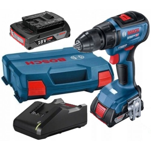 BOSCH GSB 18V-50 PROFESSIONAL Akku-Schlagbohrschrauber, 18V 2x2.0Ah 06019H5100