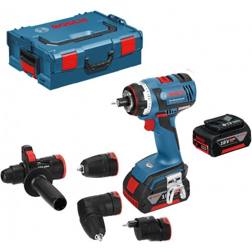 BOSCH GSR 18 V-EC FC2 Professional Akku-Bohrschrauber in L-BOXX mit 2 x 5,0 Ah 06019E1104