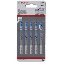 BOSCH Stichsägeblatt a 5 Stück T118 A 2608631013