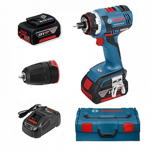 BOSCH GSR 18 V-EC FC2 Professional Akku-Bohrschrauber 2x 5,0 Ah; L-Boxx 06019E1105