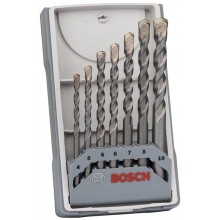 BOSCH 7-teiliges Betonbohrer CYL-3 Set, Silver Percussion 4, 5, 6, 6, 7, 8, 10, 2607017082