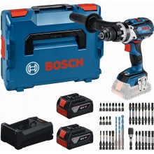 BOSCH GSB 18V-110 C PROFESSIONAL Werkzeug-Set, 2× 5,0 Ah + GAL + Bit-Set 0615A500E0
