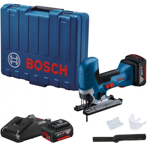 BOSCH GST 185-LI Stichsäge, 2× GBA 18V 4.0Ah, Koffer – 06015B2022