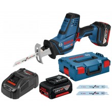 BOSCH GSA 18 V-LI C Professional Akku-Säbelsäge L-BOXX, 2x 5,0 Ah, 06016A5002