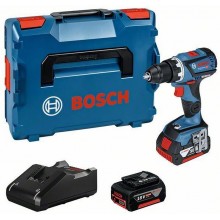 BOSCH GSR 18V-60 C Bosch Akku-Bohrschrauber mit 2x 5.0Ah, Ladegerät in L-Boxx 06019G110D