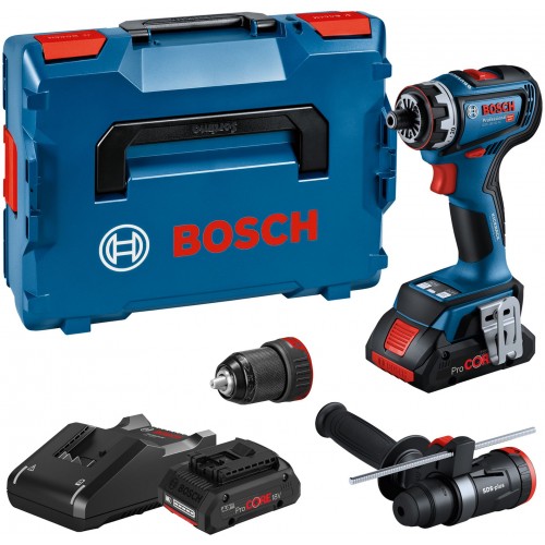 BOSCH GSR 18V-90 FC Akku-Bohrschrauber, 2× 4.0Ah, GAL 18V-40, L-BOXX 136 06019K6205