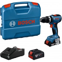 BOSCH GSB 18V-65 PROFESSIONAL Akku-Schlagbohrsch, 1 x 2.0 Ah, 1 x 4.0Ah, L-Case 06019N3332