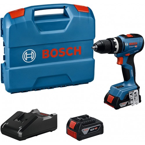 BOSCH GSB 18V-65 PROFESSIONAL Akku-Schlagbohrsch, 1 x 2.0 Ah, 1 x 4.0Ah, L-Case 06019N3332
