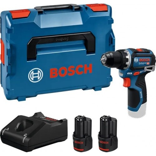 BOSCH GSR 12V-32 PROFESSIONAL Akku-Bohrschrauber, 2× 3,0 Ah, L-BOXX 06019N7007