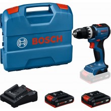 BOSCH GSB18V-52 PROFESSIONAL Akku-Schlagbohrschrauber, 2x 2,0Ah, L-Case 06019S0123