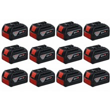 BOSCH GBA PROFESSIONAL 18 V Set mit 12 Akkus 5,0 Ah 0602494003