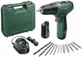 BOSCH EasyDrill 1200 Akku-Bohrschrauber (2x1,5 Ah) + GAL 1210 CV + AC kit 06039D3002