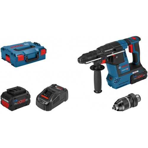 BOSCH GBH 18V-26 F Akku-Bohrhammer 2 x 8,0 Ah ProCORE, L-BOXX 061191000E