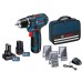 BOSCH GSR 12V-15 Akku-Bohrschrauber mit 1x 2,0 Ah, 1x 4,0 Ah, Zubehör in Tasche 0615990G6L