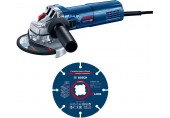 BOSCH GWS 9-125 S PROFESSIONAL Winkelschleifer + 1x Trennscheibe X-LOCK 0615990N3G