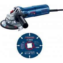 BOSCH GWS 9-125 S PROFESSIONAL Winkelschleifer + 1x Trennscheibe X-LOCK 0615990N3G