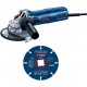 BOSCH GWS 9-125 S PROFESSIONAL Winkelschleifer + 1x Trennscheibe X-LOCK 0615990N3G