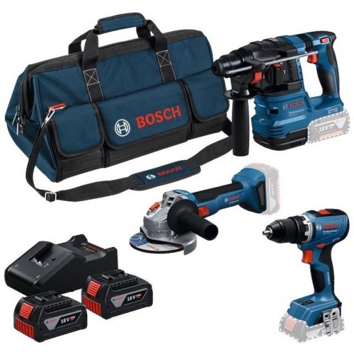 BOSCH Werkzeug-Set PROFESSIONAL GSB + GBH + GWS + 3× 5,0 Ah 0615A500AH BOSCH Werkzeug-Set PROFESSIONAL GSB + GBH + GWS + 3× 5,0 Ah 0615A500AH