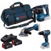 BOSCH Werkzeug-Set PROFESSIONAL GSB + GBH + GWS + 3× 5,0 Ah 0615A500AH