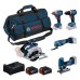 BOSCH Werkzeug-Set PROFESSIONAL GSR + GDX + GKS + GOP + GST + 2× 5,0 Ah 0615A500BV