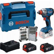 BOSCH PROFESSIONAL Werkzeug-Set GDX 18V-285 + 2× GBA 5.0Ah + 31-tlg. Bit-Set 0615A500DY