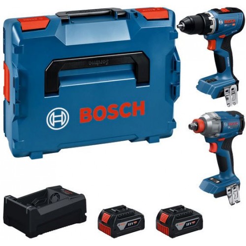 BOSCH PROFESSIONAL Werkzeug-Set GDX 18V-285 + GSR 18V-65 + 2× 5,0 Ah + L-BOXX 0615A500E9 BOSCH PROFESSIONAL Werkzeug-Set GDX 18V-285 + GSR 18V-65 + 2× 5,0 Ah + L-BOXX 0615A500E9