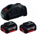 BOSCH Starter-Set 2 x GBA 18V 5.0Ah + GAL 1880 CV Professional 1600A00B8J