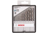 BOSCH 10-teiliges Metallbohrer-Set, Robust Line, HSS-G, 135°, 1,5–6,5 mm 2607010538