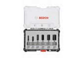 BOSCH Fräser-Set, 6-teiliges Nutfräser-Set, 8-mm-Schaft 2607017466