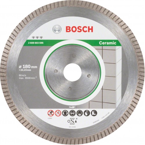 BOSCH Diamanttrennscheibe Best for Ceramic Extra-Clean Turbo 2608603596