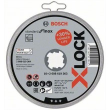 BOSCH X-LOCK Standard for Inox Trennscheiben 125 x 22,23mm 2608619364
