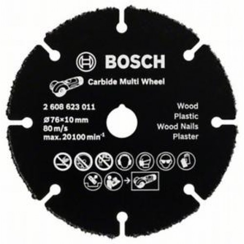 BOSCH Carbide Multi Wheel 76 x 10, 1 mm, 2608623011