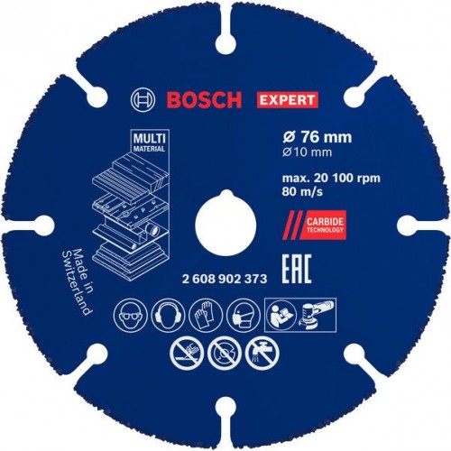 BOSCH EXPERT Multi Wheel Carbide-Trennscheibe 76 mm, 10 mm 2608902373 BOSCH EXPERT Multi Wheel Carbide-Trennscheibe 76 mm, 10 mm 2608902373