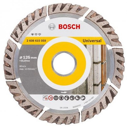 Bosch Accessories Diamanttrennscheibe Standard for Universal, 125 x 22,23, 2608615059