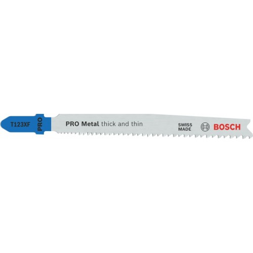 BOSCH PRO Metal thick and thin T123XF Stichsägeblatt, 100 mm, 2-tlg. 2608655100