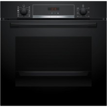 Bosch Serie 4, Einbaubackofen mit Dampfunterstützung, 60 x 60 cm, Schwarz, HQA574BB3