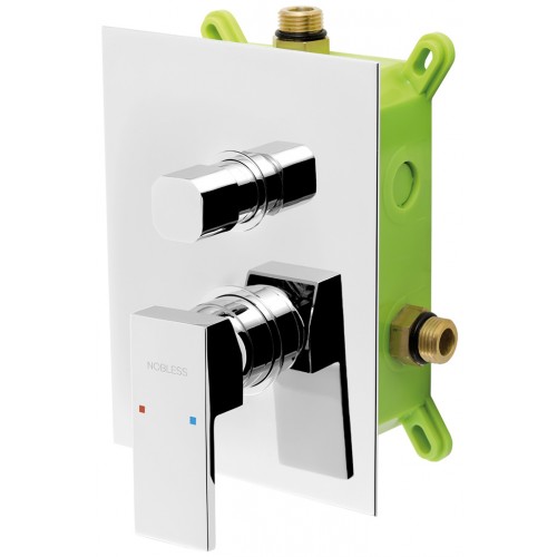 NOVASERVIS NOBLESS EDGE Armatur-Unterputz, für 2 Verbraucher, mit Einbaukörper BOX36051R