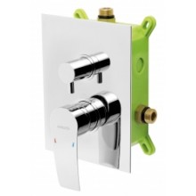 NOVASERVIS NOBLESS HEDA Unterputzarmatur mit Box, 2 Ausgänge, Chrom BOX40051R,0