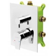 NOVASERVIS NOBLESS VISION X Unterputzarmatur mit Box, 3 Ausgänge, Chrom BOX42051RX,0