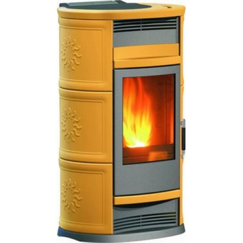 EDILKAMIN CHIC Holz-Kaminofen luftführend, ambra, 601950 ohne Ventilatoren