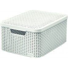 CURVER STYLE M Aufbewahrungsbox mit Deckel 39,3 x 29,3 x 18,7 cm creme 03618-885