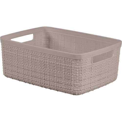 CURVER JUTE S 5L Körbchen 27 x 20 x 11 cm, taupe 01904-382
