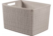 CURVER JUTE L 20L Körbchen 36 x 28 x 23 cm, taupe 01907-382