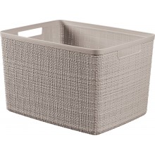 CURVER JUTE L 20L Körbchen 36 x 28 x 23 cm, taupe 01907-382